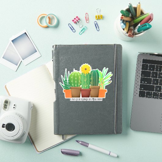 Aangepaste vinylSticker Cactus stimuleren Sticker (iPad Cover)