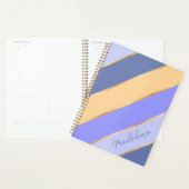 Aangepaste Violet Blauw Paarse Gele Gouden Art Str Planner (Display)