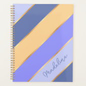 Aangepaste Violet Blauw Paarse Gele Gouden Art Str Planner (Voorkant)