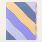 Aangepaste Violet Blauw Paarse Gele Gouden Art Str Planner (Achterkant)