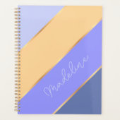 Aangepaste Violet Blauw Paarse Gele Gouden Art Str Planner (Voorkant)