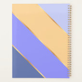 Aangepaste Violet Blauw Paarse Gele Gouden Art Str Planner (Achterkant)