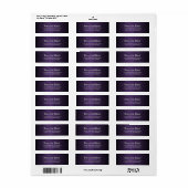 Aangepaste Violet Gothic Ombre Adreslabels Etiket (Full Sheet)