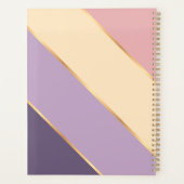 Aangepaste Violet Paarse Blush Roze Goud Art Strip Planner (Achterkant)