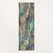 Aangepaste Violet Paarse tapes Blauwgroen Stripes  Yogamat (Voorkant)