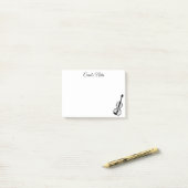 Aangepaste viool Post-it® notes voor violist (Op bureau)