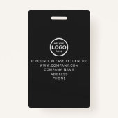 Aangepaste VIP All Access Barcode Zwart & Wit Boke Badge (Achterkant)