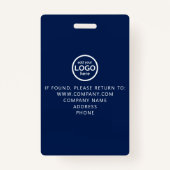 Aangepaste VIP All Access Blue Badge met Barcode (Achterkant)