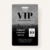 Aangepaste VIP All Access Concern Badge (Voorkant)