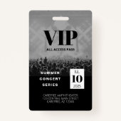 Aangepaste VIP All Access Concern Badge (Achterkant)