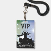 Aangepaste VIP All Access Concern Badge (Voorzijde met lanyard)