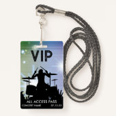 Aangepaste VIP All Access Concern Badge (Voorkant met draagriem)