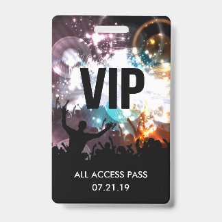 Aangepaste VIP All Access Concert Badge Uitnodigin