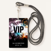 Aangepaste VIP All Access Concert Badge Uitnodigin (Voorkant met draagriem)