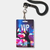 Aangepaste VIP All-Access Concert Event Pas Hart Badge (Voorzijde met lanyard)