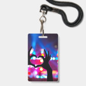 Aangepaste VIP All-Access Concert Event Pas Hart Badge (Achterkant met lanyard)