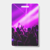 Aangepaste VIP All-Access Concert Event Pas Paars Badge (Achterkant)