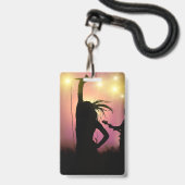 Aangepaste VIP All-Access Concert Event Pas Vrouw Badge (Achterkant met lanyard)