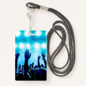 Aangepaste VIP All-Access Concert Event Pass Badge (Achterkant met draagriem)