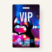Aangepaste VIP All-Access Concert Event Pass Heart Badge (Voorkant)