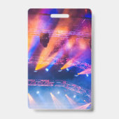 Aangepaste VIP All-Access Concert Event Pass Kleur Badge (Achterkant)