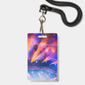 Aangepaste VIP All-Access Concert Event Pass Kleur Badge (Achterkant met koord)