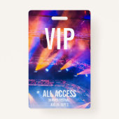 Aangepaste VIP All-Access Concert Event Pass Kleur Badge (Voorkant)