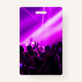Aangepaste VIP All-Access Concert Event Pass Paars Badge (Achterkant)