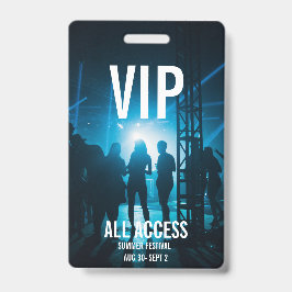 Aangepaste VIP All-Access Concert Event Pass Vrouw Badge