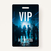 Aangepaste VIP All-Access Concert Event Pass Vrouw Badge (Voorkant)