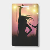 Aangepaste VIP All-Access Concert Event Pass Vrouw Badge (Achterkant)