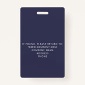 Aangepaste VIP All Access Event Blue Marble Badge (Achterkant)