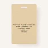 Aangepaste VIP All Access Event Gold Foil badge (Achterkant)