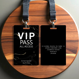 Aangepaste VIP All Access Event Marbling Badge