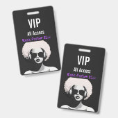 Aangepaste VIP All Access Festival Badge (Voor- en achterkant)