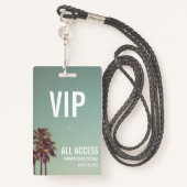 Aangepaste VIP All Access Festival Pass Concern Ba Badge (Achterkant met draagriem)