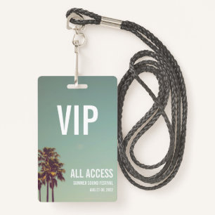 Aangepaste VIP All Access Festival Pass Concern Ba Badge