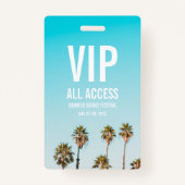 Aangepaste VIP All Access Festival Pass Concern Ba Badge (Voorkant)