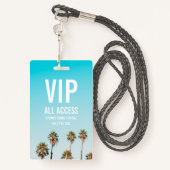 Aangepaste VIP All Access Festival Pass Concern Ba Badge (Achterkant met draagriem)
