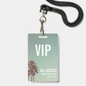 Aangepaste VIP All Access Festivalpas Concert Badg Badge (Voorzijde met lanyard)