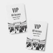 Aangepaste VIP All Access Festivalpas Concert Badg Badge (Voor- en achterkant)