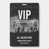 Aangepaste VIP All Access Pas Concert Badge (Voorzijde)