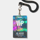 Aangepaste VIP All Access Pas Concert Badge (Achterkant met lanyard)
