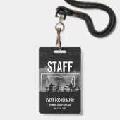Aangepaste VIP All Access Pas Concert Badge- Perso Badge (Voorzijde met lanyard)