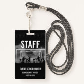 Aangepaste VIP All Access Pass Concert Badge- Pers Badge (Achterkant met draagriem)
