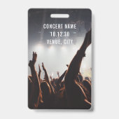 Aangepaste VIP All Access Pass Concert Evenement Badge (Achterkant)