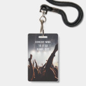 Aangepaste VIP All Access Pass Concert Evenement Badge (Achterkant met lanyard)