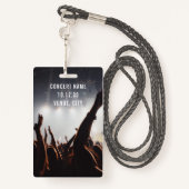 Aangepaste VIP All Access Pass Concert Event Badge (Achterkant met draagriem)