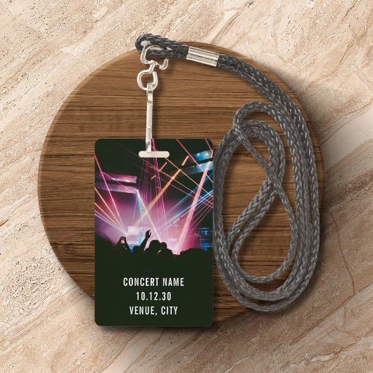 Aangepaste VIP All Access Pass Concert Event Badge