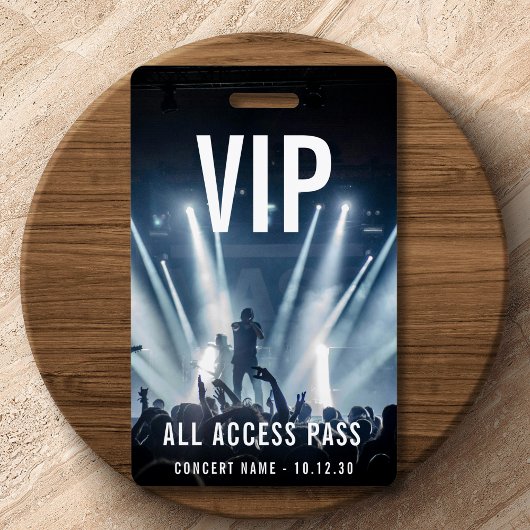 Aangepaste VIP All Access Pass Concert Event Badge